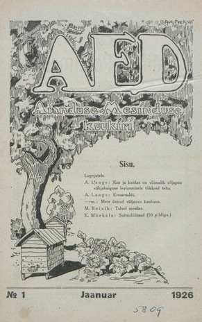 Aed : aianduse ajakiri ; 1 1926-01