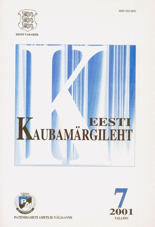 Eesti Kaubamärgileht ; 7 2001-07