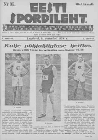Eesti Spordileht ; 35 1929-09-14