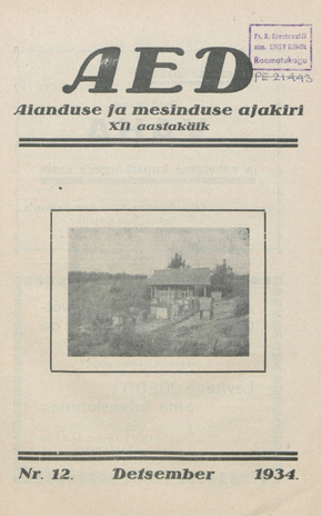 Aed : aianduse ajakiri ; 12 1934-12