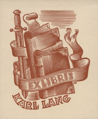 Ex libris Karl Lang 