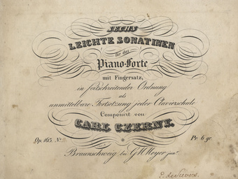 Sechs leichte Sonatinen für das Piano-Forte mit Fingersatz, in fortschreitender Ordnung als unmittelbare Fortsetzung jeder Clavierschule : Op. 163 No. 2 