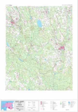 Eesti kaart 1:50000. O-35-64-CD-76-AB, Tõrva