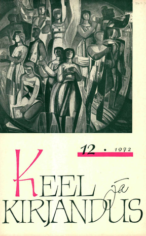 Keel ja Kirjandus ; 12 1972-12