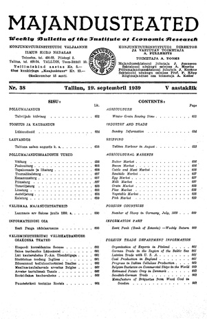 Majandusteated ; 38 1939-09-19
