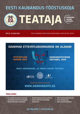 Eesti Kaubandus-Tööstuskoja Teataja ; 10 2010-05-19