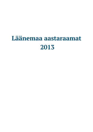 Läänemaa aastaraamat 2013