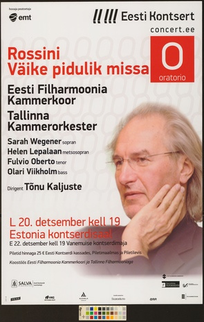 Rossini Väike pidulik missa : Eesti Filharmoonia Kammerkoor, Tallinna Kammerorkester 