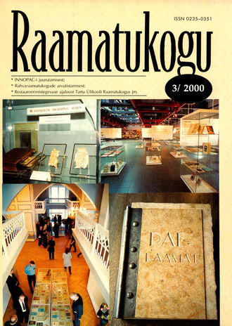 Raamatukogu ; 3 2000