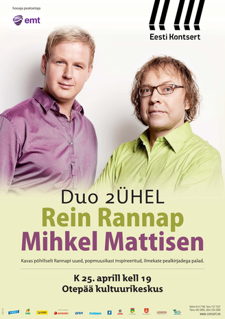 Duo 2ühel. Rein Rannap, Mihkel Mattisen