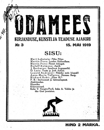Odamees ; 3 1919-05-15