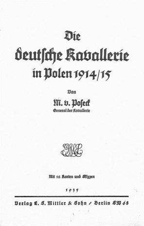 Die deutsche Kavallerie in Polen 1914/15