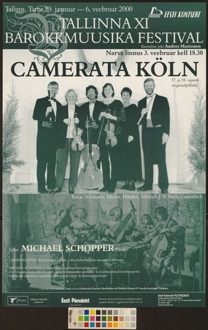 Tallinna XI barokkmuusika festival : Camerata Köln 