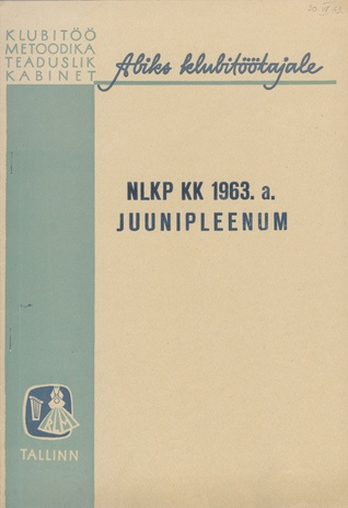 NLKP KK 1963. a. juunipleenum 