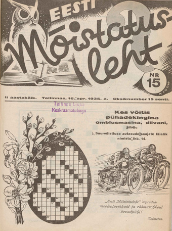 Eesti Mõistatusleht ; 15 1935-04-16