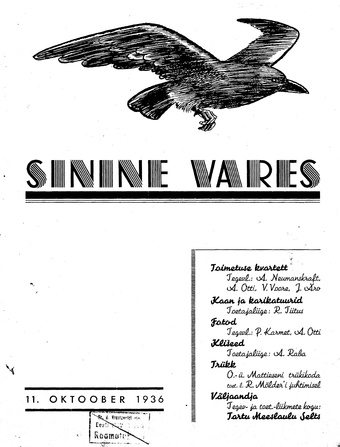 Sinine Vares ; 1936-10-11