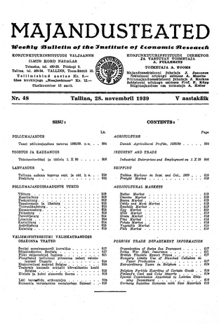 Majandusteated ; 48 1939-11-28