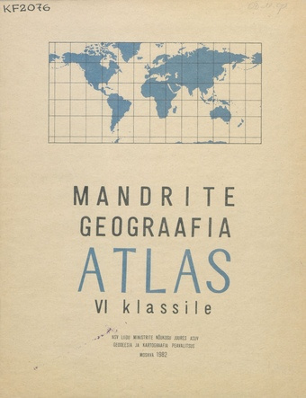 Mandrite geograafia atlas VI klassile