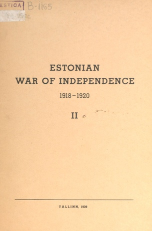 Estonian War of Independence 1918-1920. II