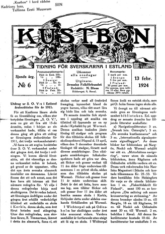 Kustbon ; 6 1924