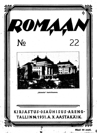Romaan ; 22 (232) 1931-11