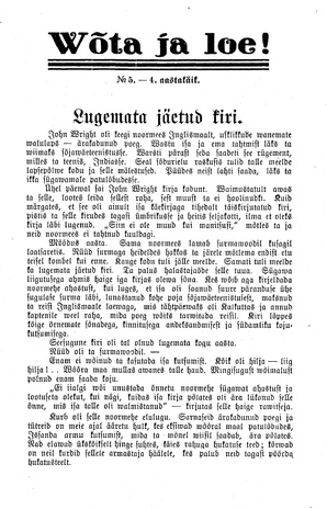 Wõta ja loe ; 5 1935