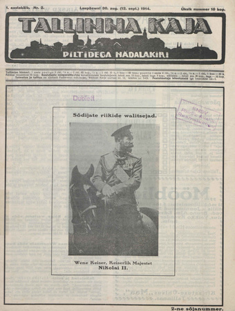 Tallinna Kaja : piltidega nädalakiri ; 2 1914-08-30