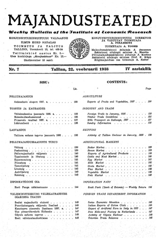 Majandusteated ; 7 1938-02-22