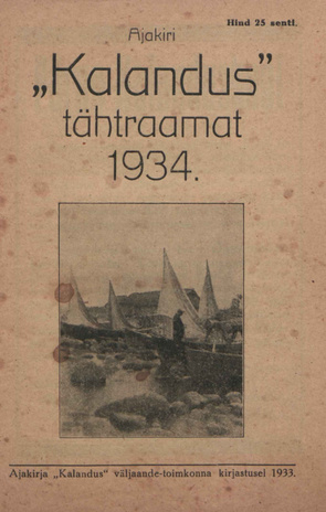 Kalanduse tähtraamat ; 1934