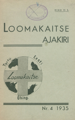 Loomakaitse Ajakiri ; 4 1935-04-17