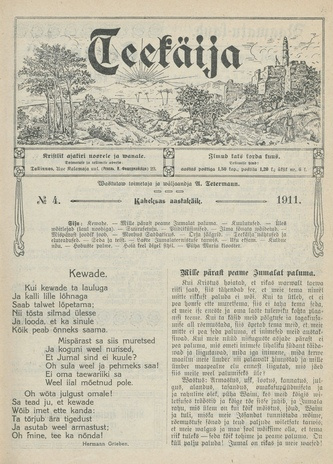 Teekäija : Eesti Baptisti Koguduse Ühenduse häälekandja ; 4 1911
