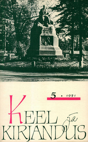 Keel ja Kirjandus ; 5 1971-05