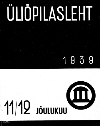 Üliõpilasleht ; 11-12 1939