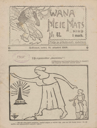 Vana Meie Mats : nalja- ja pilkekunsti nädalkiri ; 42 1919-10-31