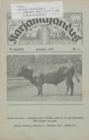 Karjamajandus ; 1 1927-01
