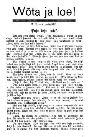 Wõta ja loe ; 10 1936