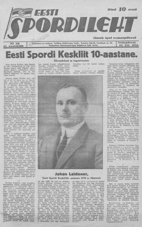 Eesti Spordileht ; 56 1932-12-22