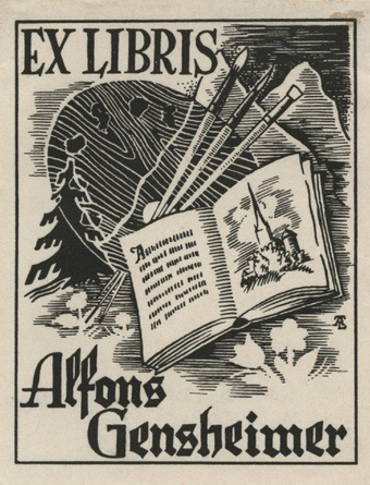 Ex libris Alfons Gensheimer 
