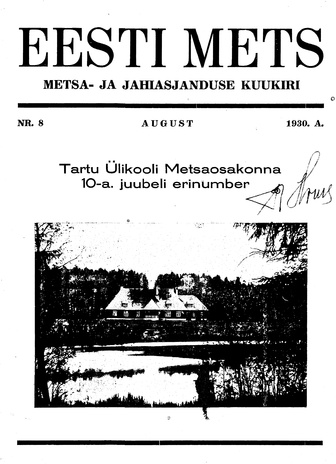 Eesti Mets ; 8 1930
