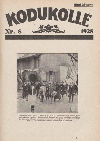 Kodukolle : perekonna ajakiri ; 8 1928-04-15
