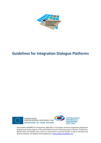Guidelines for integration dialogue platforms