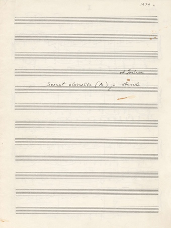 Sonaat klarnetile (A) ja klaverile