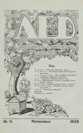 Aed : aianduse ajakiri ; 11 1925-11