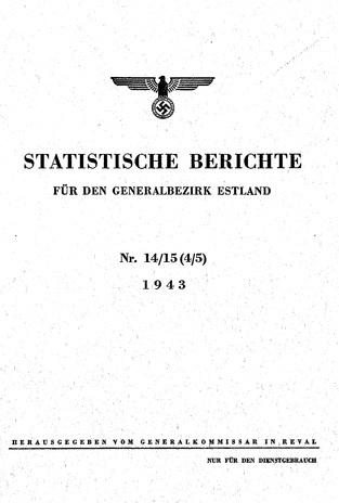Eesti Statistika : kuukiri ; 14-15 1943-04/05