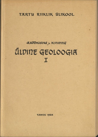 Üldine geoloogia. 1.