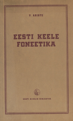 Eesti keele foneetika