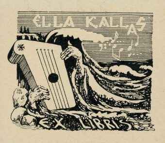 Ella Kallas ex libris 