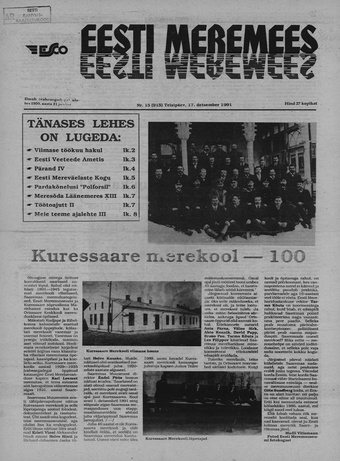 Eesti Meremees ; 15 1991