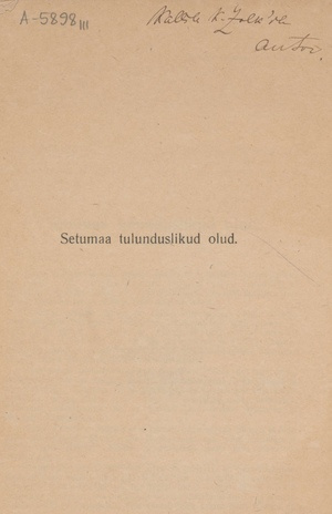 Setumaa tulunduslikud olud