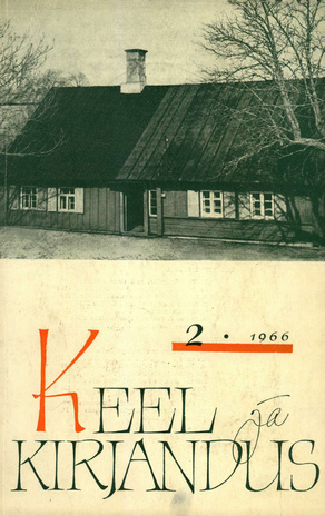 Keel ja Kirjandus ; 2 1966-02